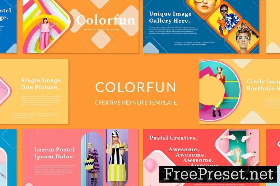 Colorfun - Keynote Presentation Template YFBQU9F