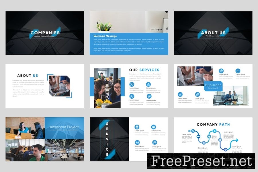 Companies - Business Company Keynote Template VVYDKRE