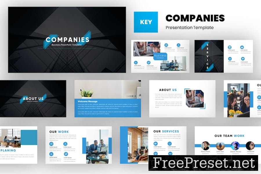 Companies - Business Company Keynote Template VVYDKRE