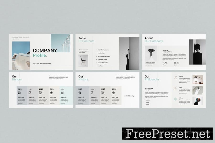 Company Profile Google Slides Presentation VQAH5DJ