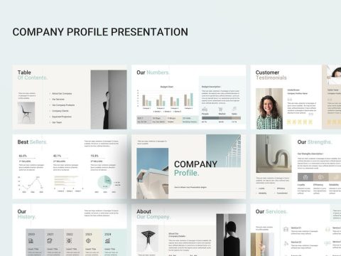 Company Profile Google Slides Presentation VQAH5DJ