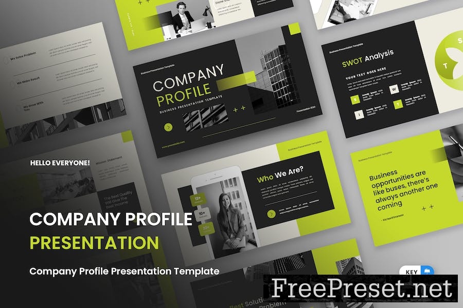 Company Profile - Keynote Template 5W5DULZ