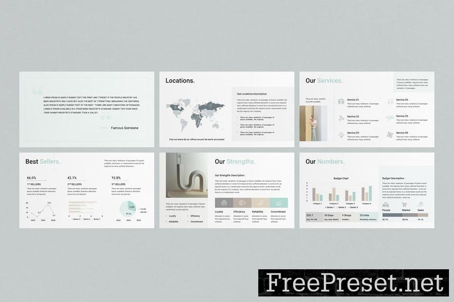 Company Profile PowerPoint Presentation Template 8PEMS8C