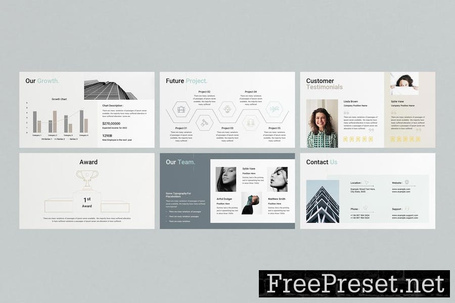 Company Profile PowerPoint Presentation Template 8PEMS8C