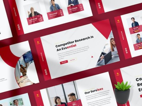 Competitor Agency Google Slides Template DW2NMVR