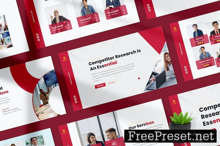 Competitor Agency Google Slides Template DW2NMVR