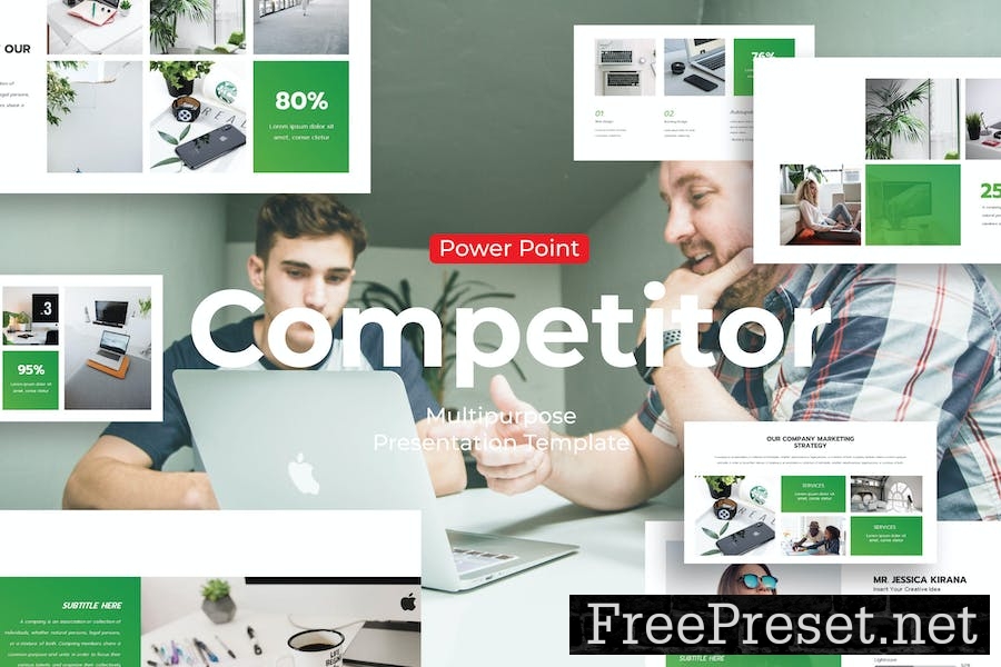 Competitor - PowerPoint Template F9Y2BWE