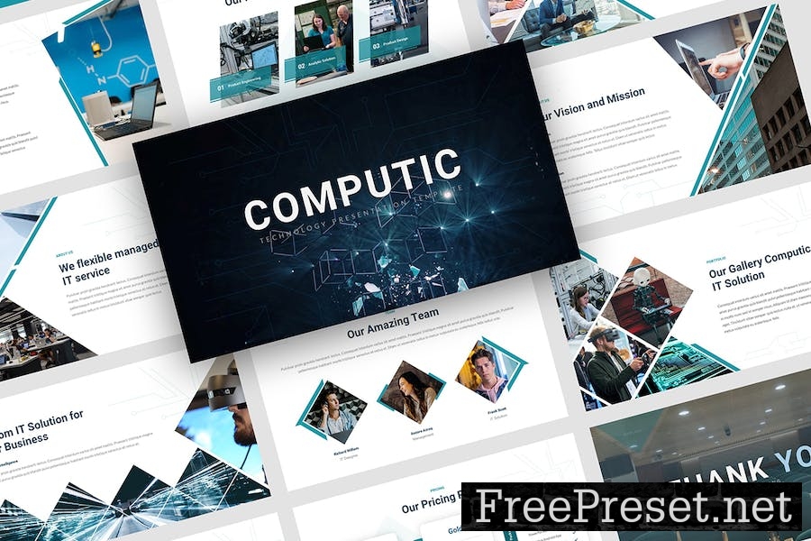 Computic - Technology Google Slides Template 2LJ7H7K