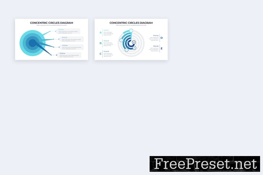 Concentric Circles Diagram Keynote Infographics VPYK4AG