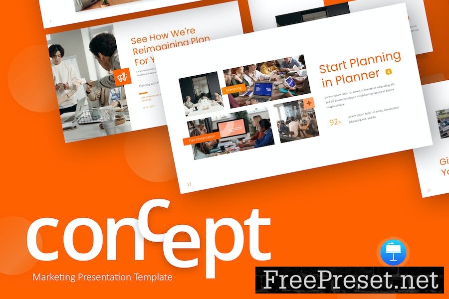 Concept Orange Modern Marketing Keynote N9V4HHP