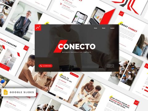 Conecto Corporate Business Google Slides Template 39LPZYL