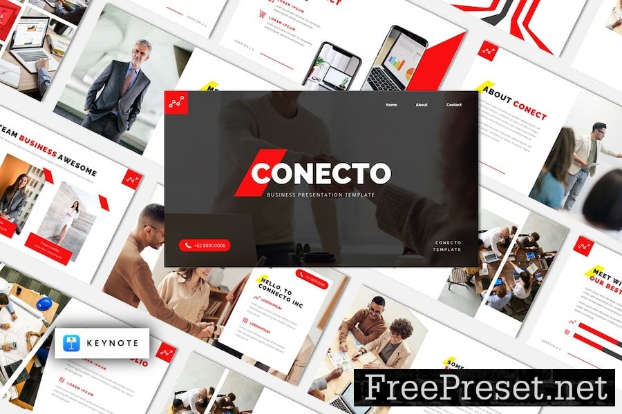 Conecto - Corporate Business Keynote Template RGDJ2D8