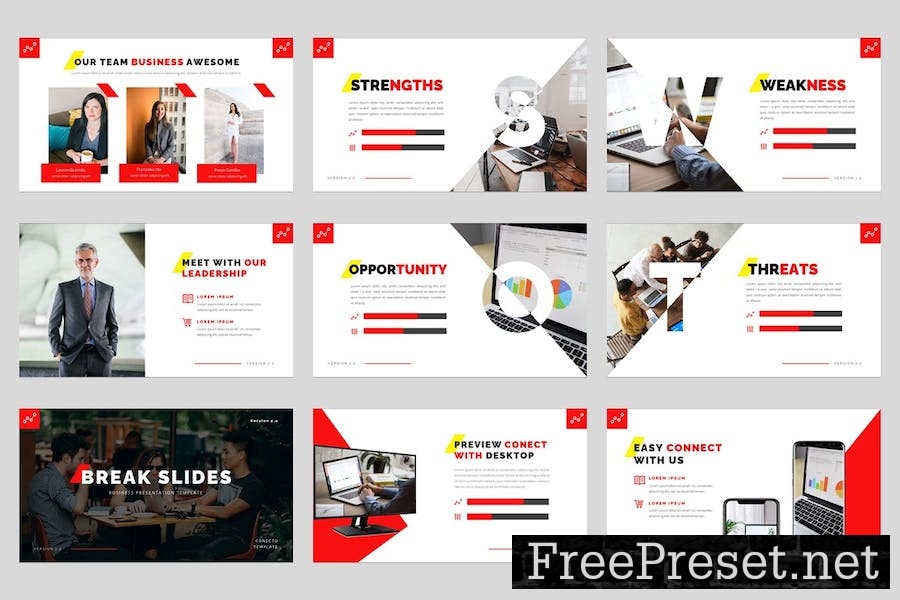 Conecto - Corporate Business Powerpoint Template HPX68G9