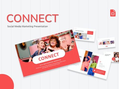 Connect - Social Media Marketing Google Slides 5BRPF2E