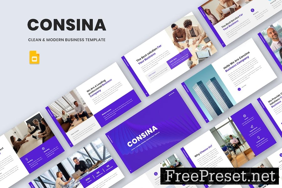 consina - Modern Business Google Slide Template 7Z26VD8