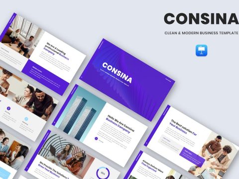 Consina - Modern Business Keynote Template HA59ZEG