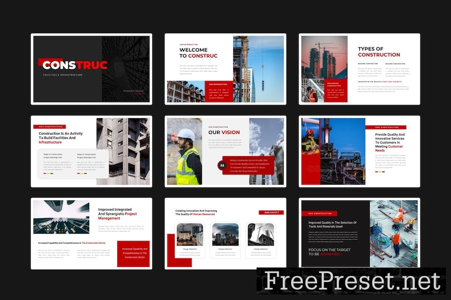 Construc – Industry and Property Powerpoint AUHKSNJ