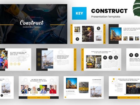 Construct Industrial & Factory Keynote Template M3CEMG2