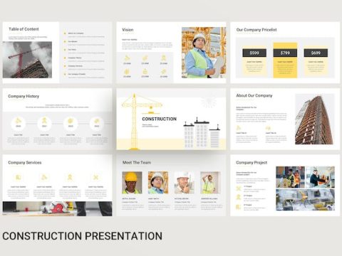 Construction Google Slides Presentation Template