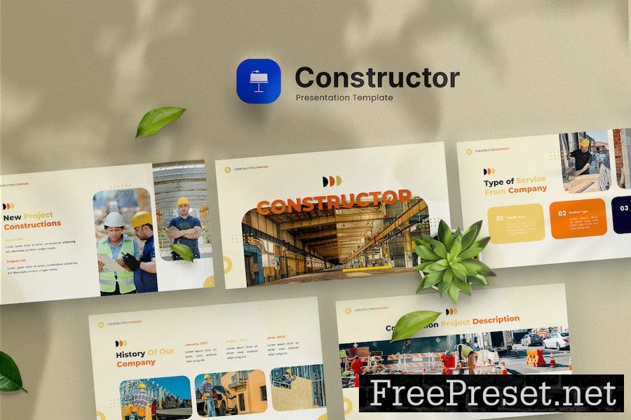 Constructor - Industrial Keynote Template V8FG95E