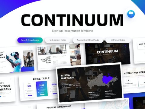 Continuum Creative Start Up Keynote Template QTA98AY