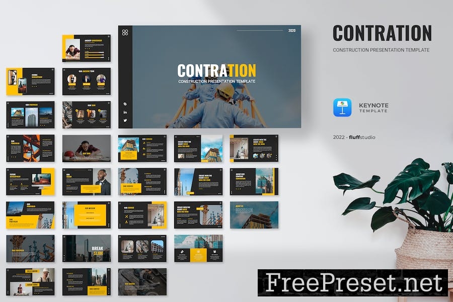 Contration - Construction Keynote Template 4ACDUD4