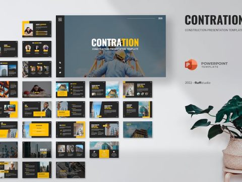 Contration - Construction Powerpoint Template GSTZN5H