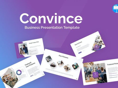 Convince Purple Creative Business Keynote LSEZ6NQ