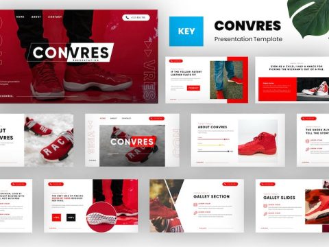 Convres - Shoes & Sneakers Keynote Template CZRNYSM