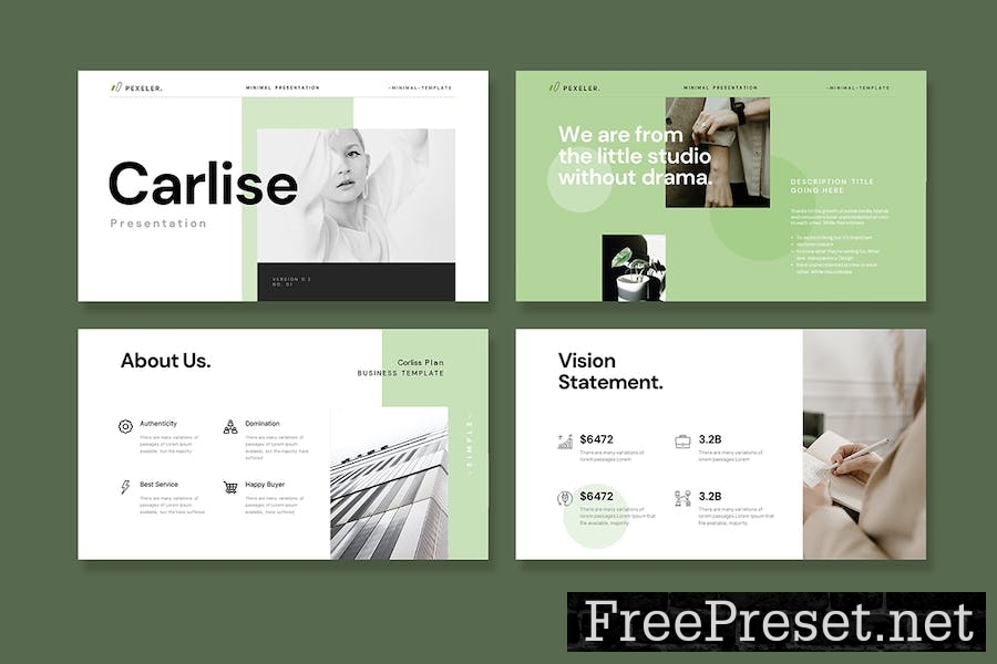 Corlist Minimal Presentation Template XKH849S