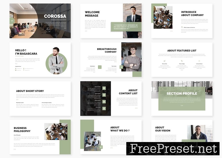 Corossa - Business Keynote Template KUPQNQA