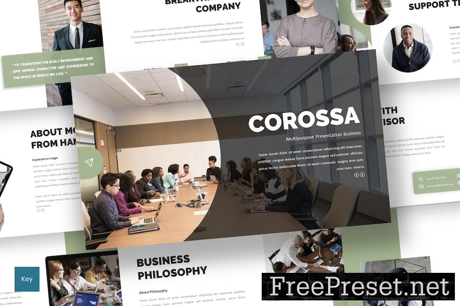 Corossa - Business Keynote Template KUPQNQA