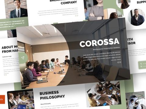 Corossa - Business Powerpoint Template Z8P87BV