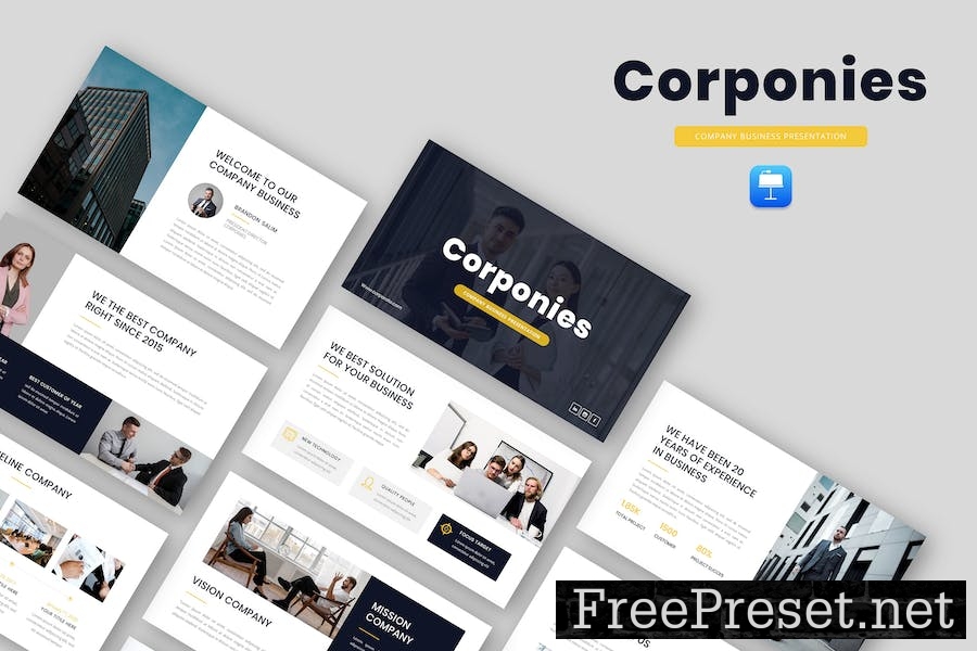 Corponies - Corporate Business Keynote Template SV9FEK8