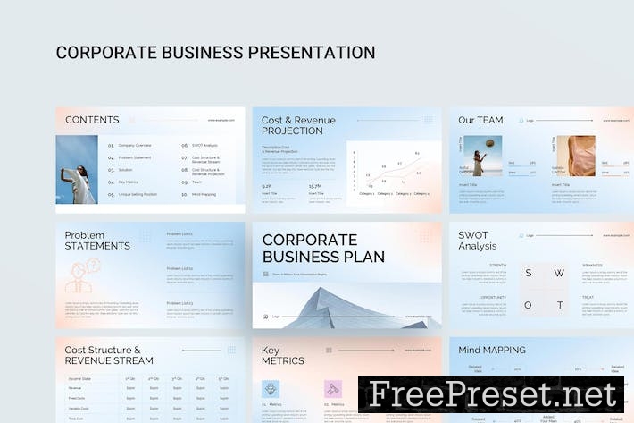 Corporate Business Plan Google Slides Presentation