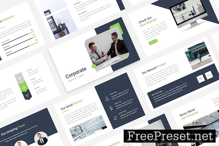 Corporate - Business PowerPoint Template TB334VL