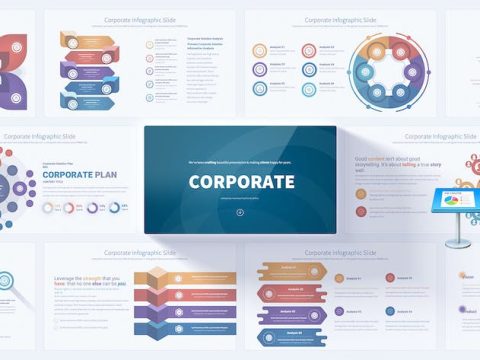 Corporate - Keynote Infographics Slides 9JM6E9S