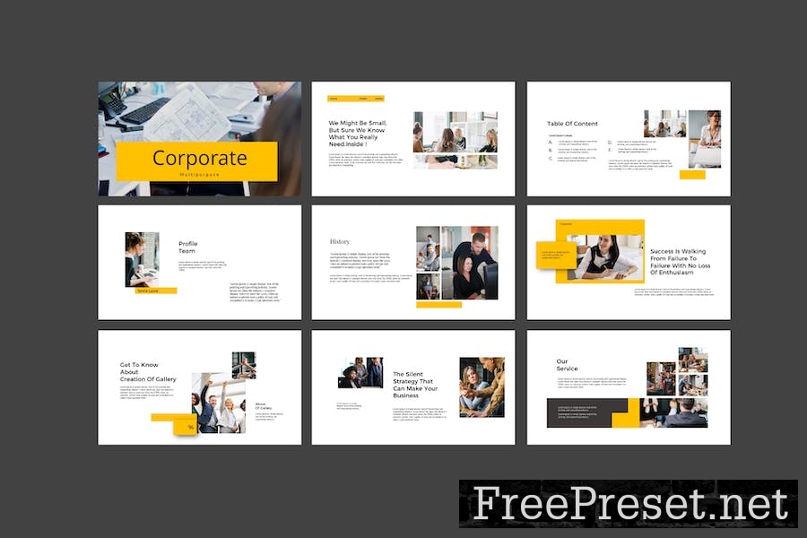 Corporate Powerpoint Template ZBTPJW9