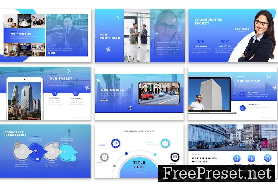 Corporate Pro Google Slides Presentation Template ZU5ZPJF