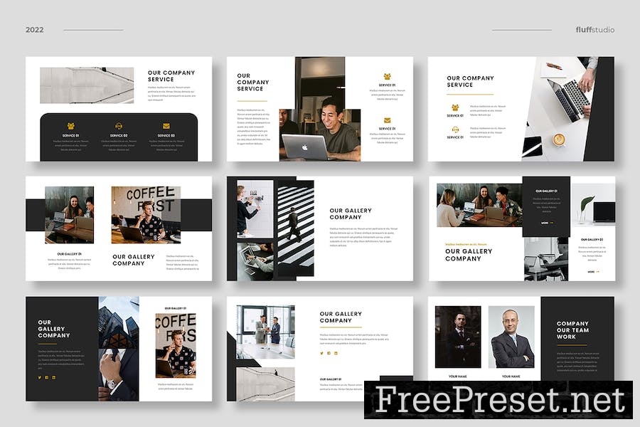 Corpot - Corporate Google Slides Template HPRVWUA