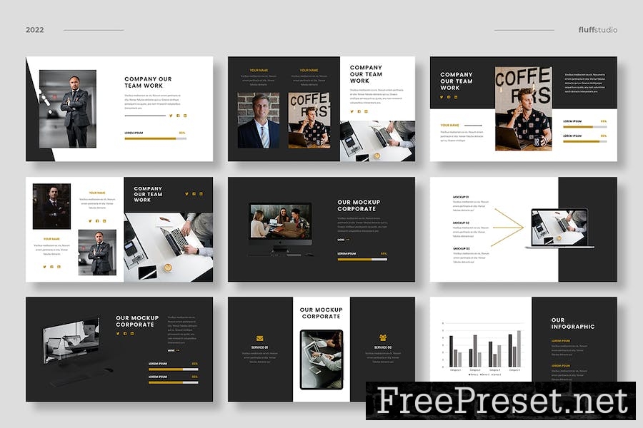 Corpot - Corporate Google Slides Template HPRVWUA