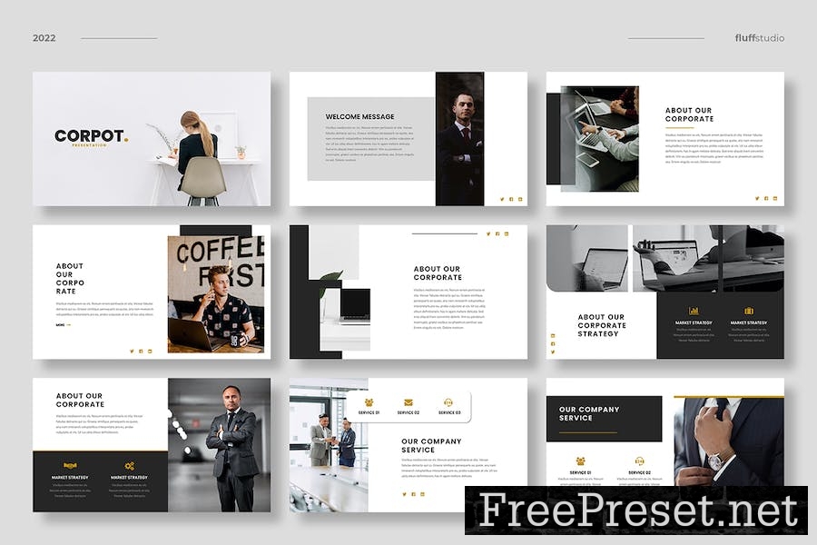 Corpot - Corporate Powerpoint Template 5RB8ST8