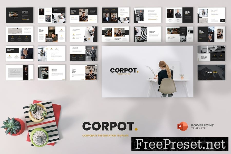 Corpot - Corporate Powerpoint Template 5RB8ST8