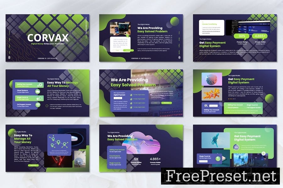 Corvax - Digital Money Keynote Templates ZR5LN4Q