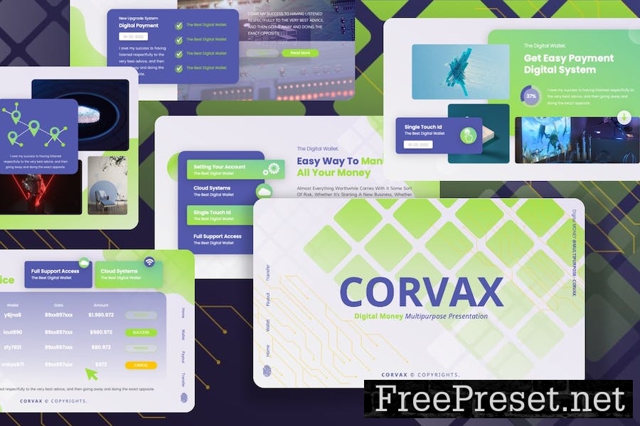 Corvax - Digital Money Keynote Templates ZR5LN4Q