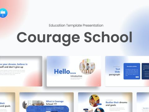 Courage School Colorful Creative Gradient Keynote