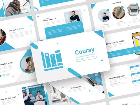 Coursy - Education School Keynote Template P68WC4Q