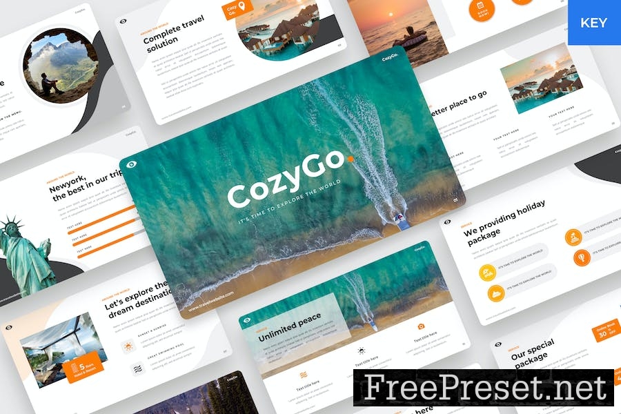 CozyGo - Tours & travel KeynoteTemplate LJD3HE2