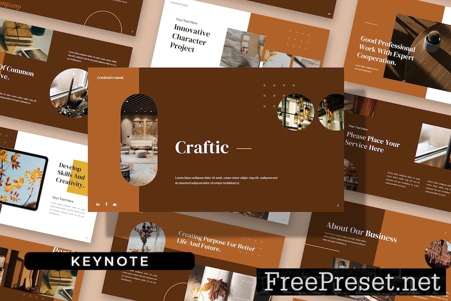 Craftic - Simple Classic Business Keynote T8HCS3H