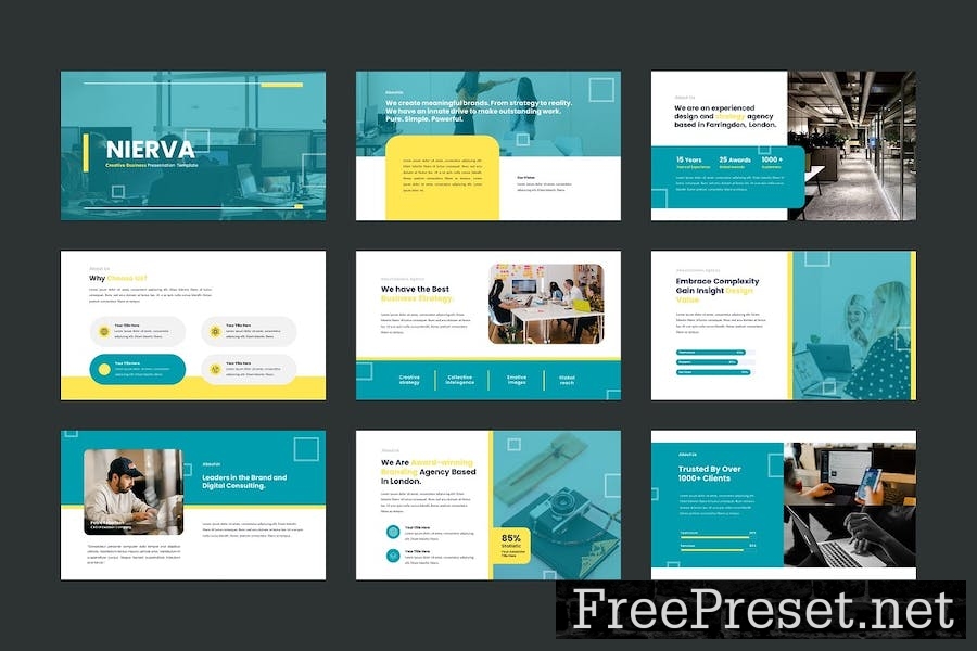 Creative Agency Google Slides Template PTF3X9X